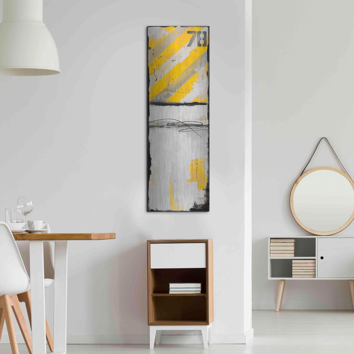 Luxe Metal Art 'Route 78 II' by Erin Ashley, Metal Wall Art,16x48