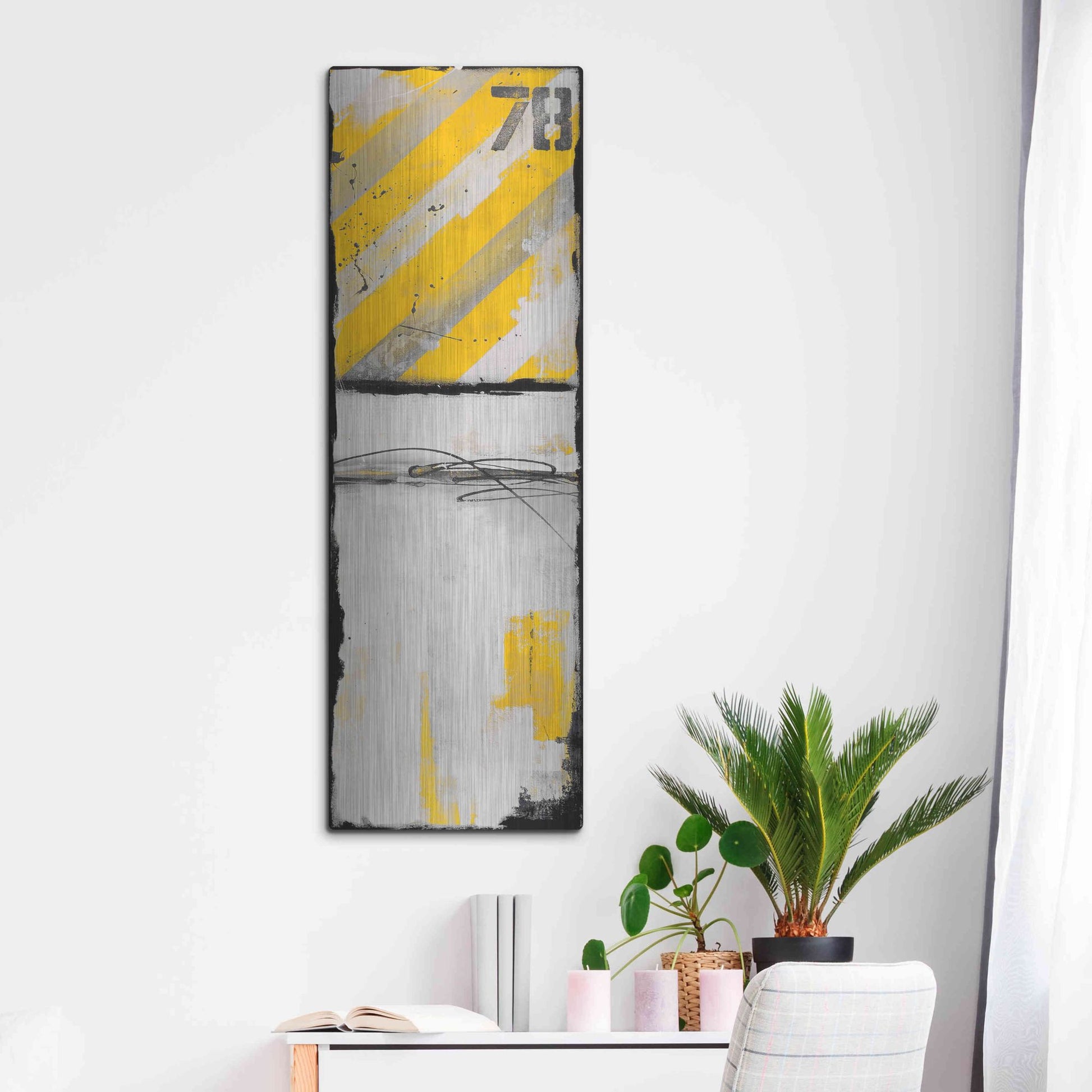 Luxe Metal Art 'Route 78 II' by Erin Ashley, Metal Wall Art,16x48