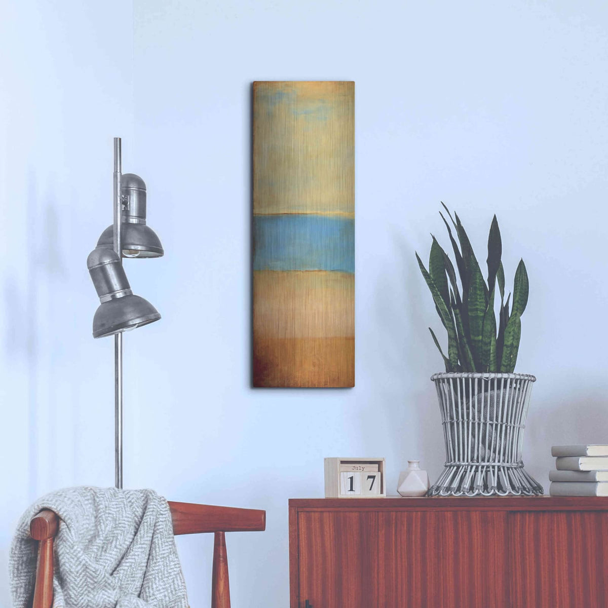 'Allure of the Seas I' by Erin Ashley – Metal Wall Art, 12x36 room view