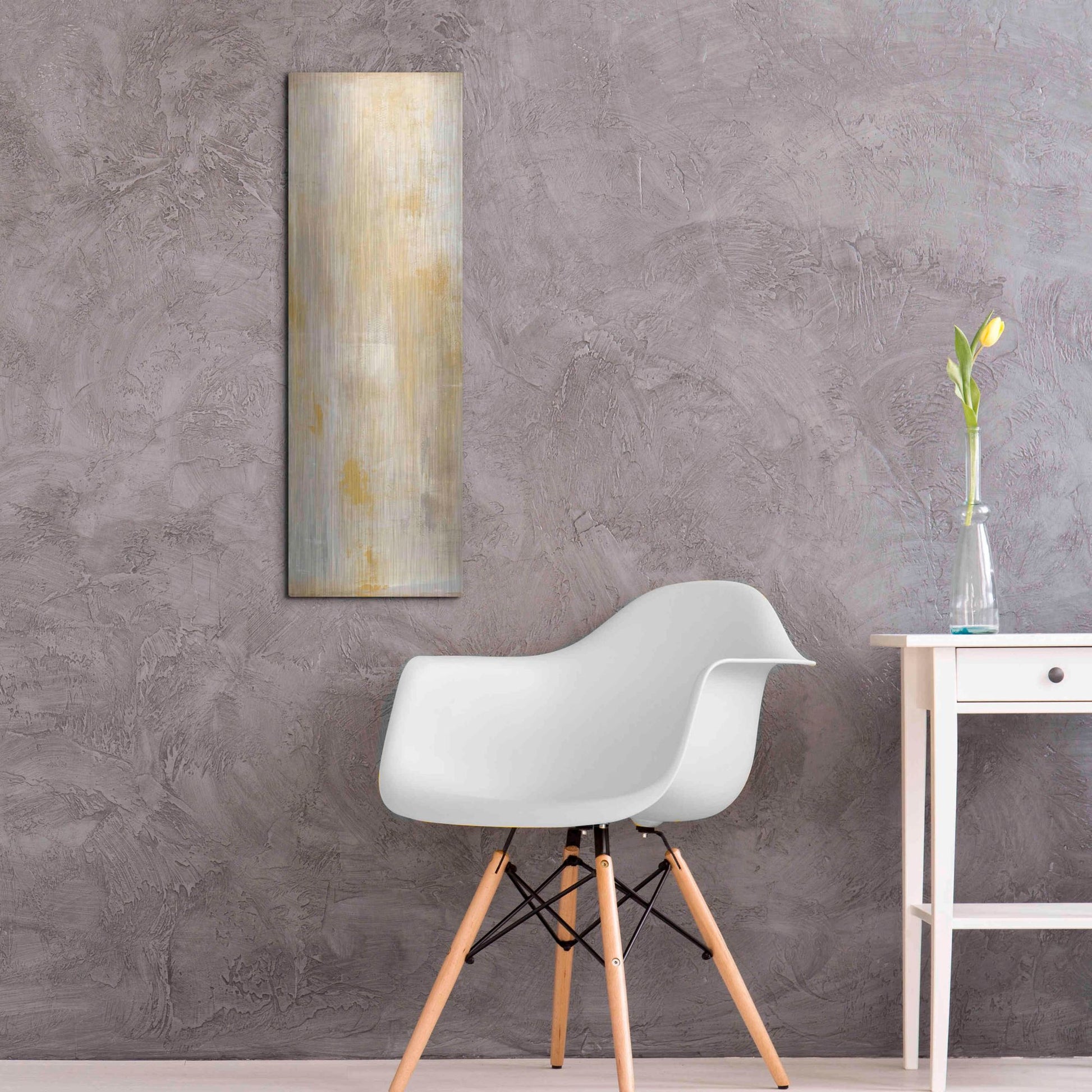 Luxe Metal Art 'Careless Whisper II' by Erin Ashley, Metal Wall Art,12x36