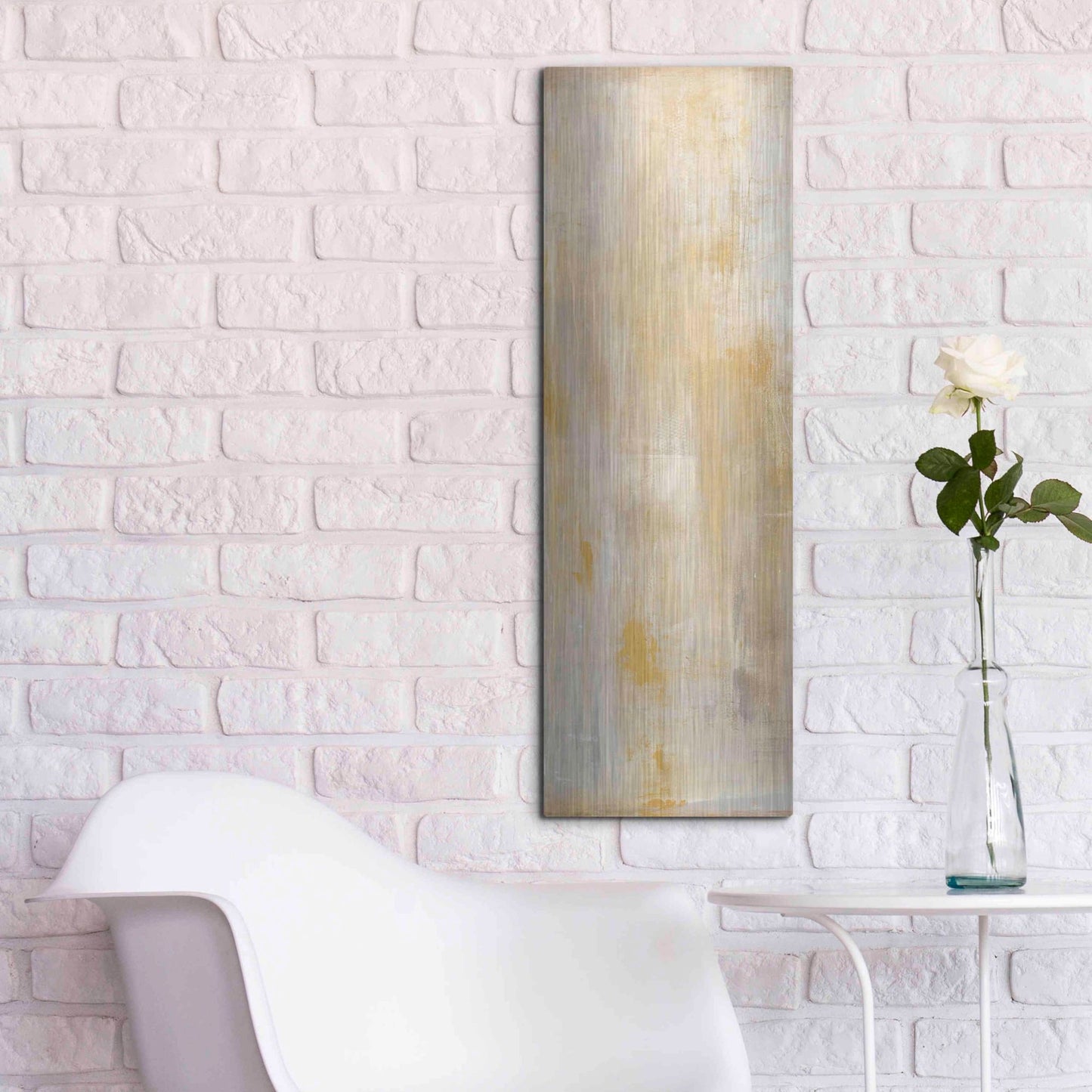 Luxe Metal Art 'Careless Whisper II' by Erin Ashley, Metal Wall Art,12x36