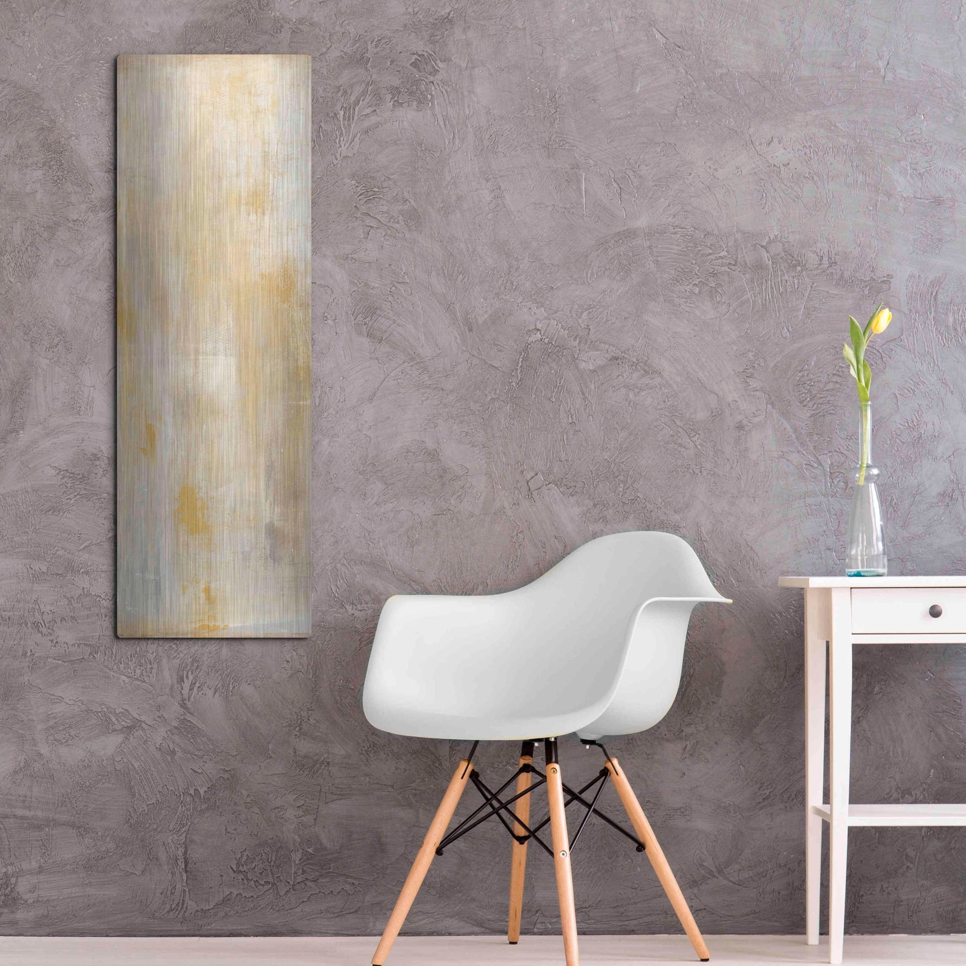 Luxe Metal Art 'Careless Whisper II' by Erin Ashley, Metal Wall Art,16x48