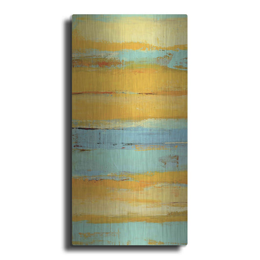 Luxe Metal Art 'Caribbean Sunrise I' by Erin Ashley, Metal Wall Art