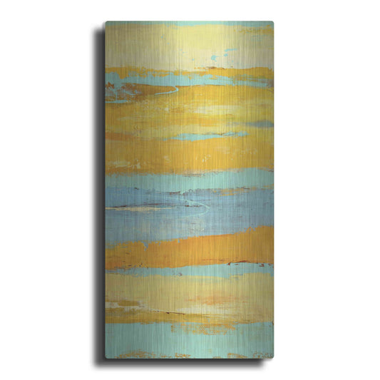 Luxe Metal Art 'Caribbean Sunrise II' by Erin Ashley, Metal Wall Art