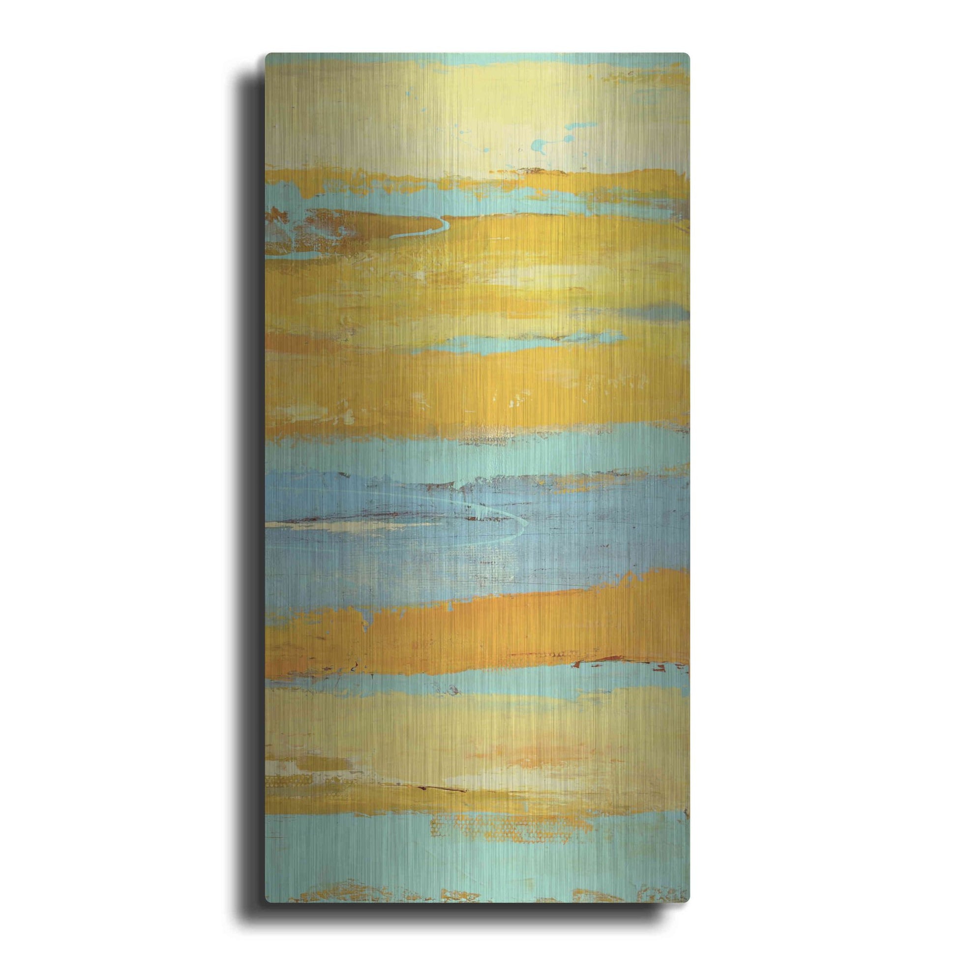 Luxe Metal Art 'Caribbean Sunrise II' by Erin Ashley, Metal Wall Art