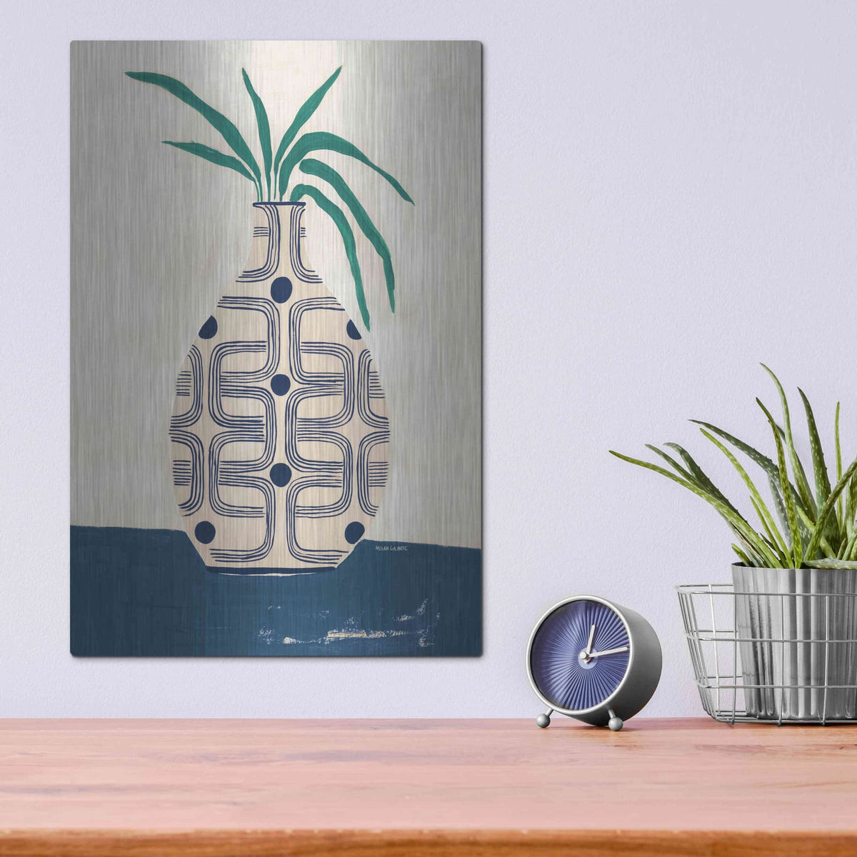 'Beverly Vase' by Megan Galante – Metal Wall Art, 12x16 room view