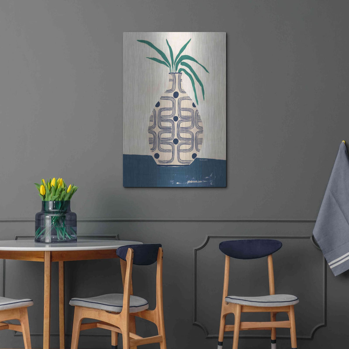 'Beverly Vase' by Megan Galante – Metal Wall Art, 24x36 room view