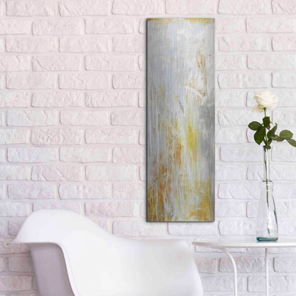 Luxe Metal Art 'Heart of Glass II' by Erin Ashley, Metal Wall Art,12x36