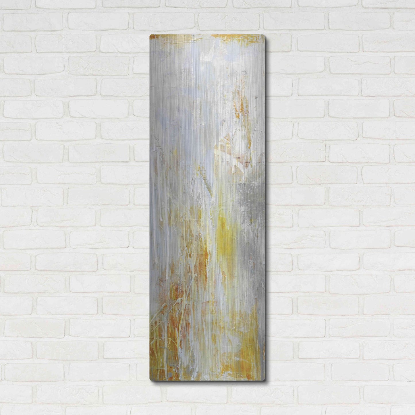 Luxe Metal Art 'Heart of Glass II' by Erin Ashley, Metal Wall Art,16x48