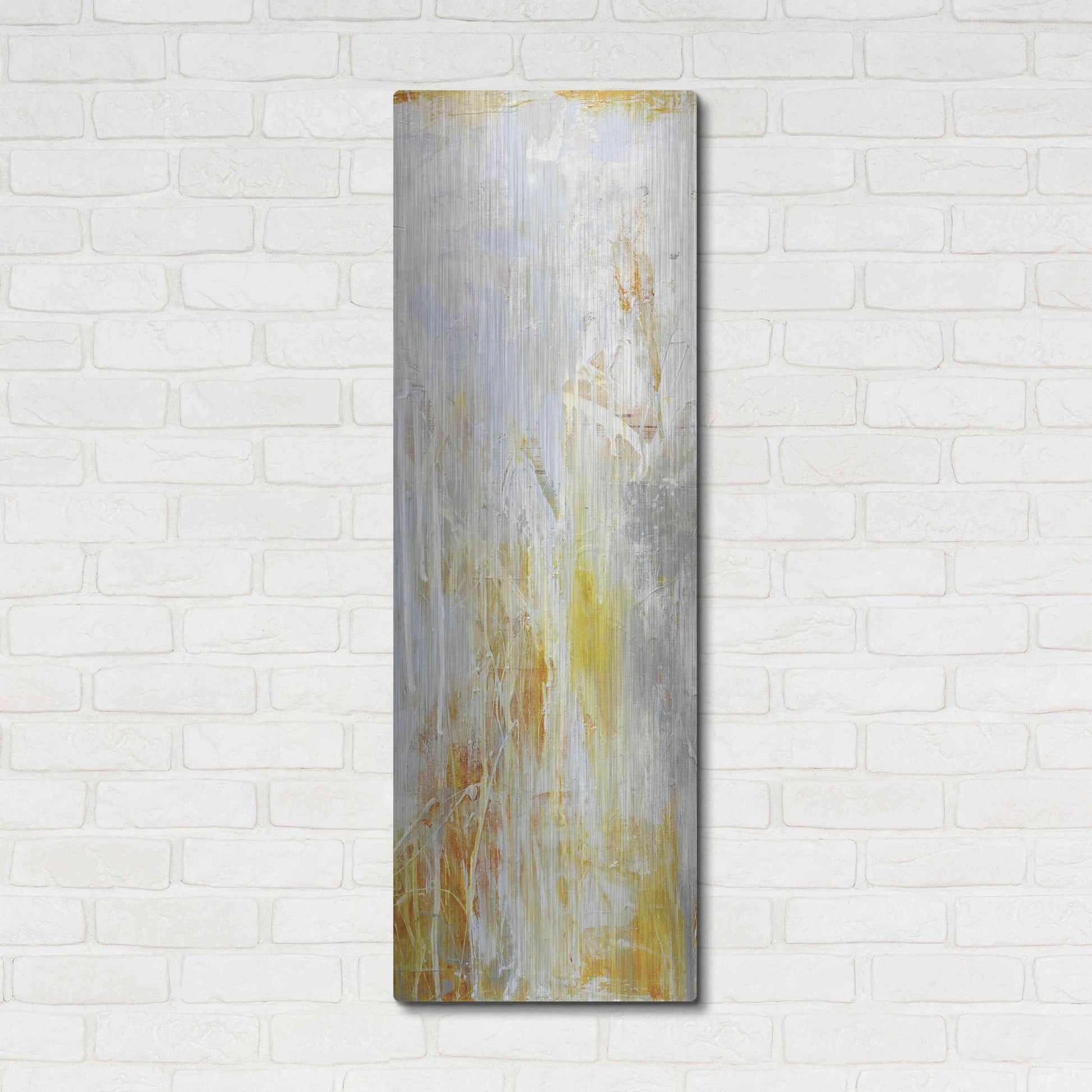 Luxe Metal Art 'Heart of Glass II' by Erin Ashley, Metal Wall Art,16x48