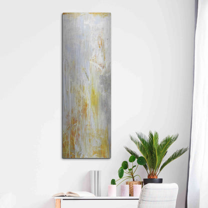 Luxe Metal Art 'Heart of Glass II' by Erin Ashley, Metal Wall Art,16x48