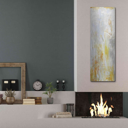 Luxe Metal Art 'Heart of Glass II' by Erin Ashley, Metal Wall Art,16x48