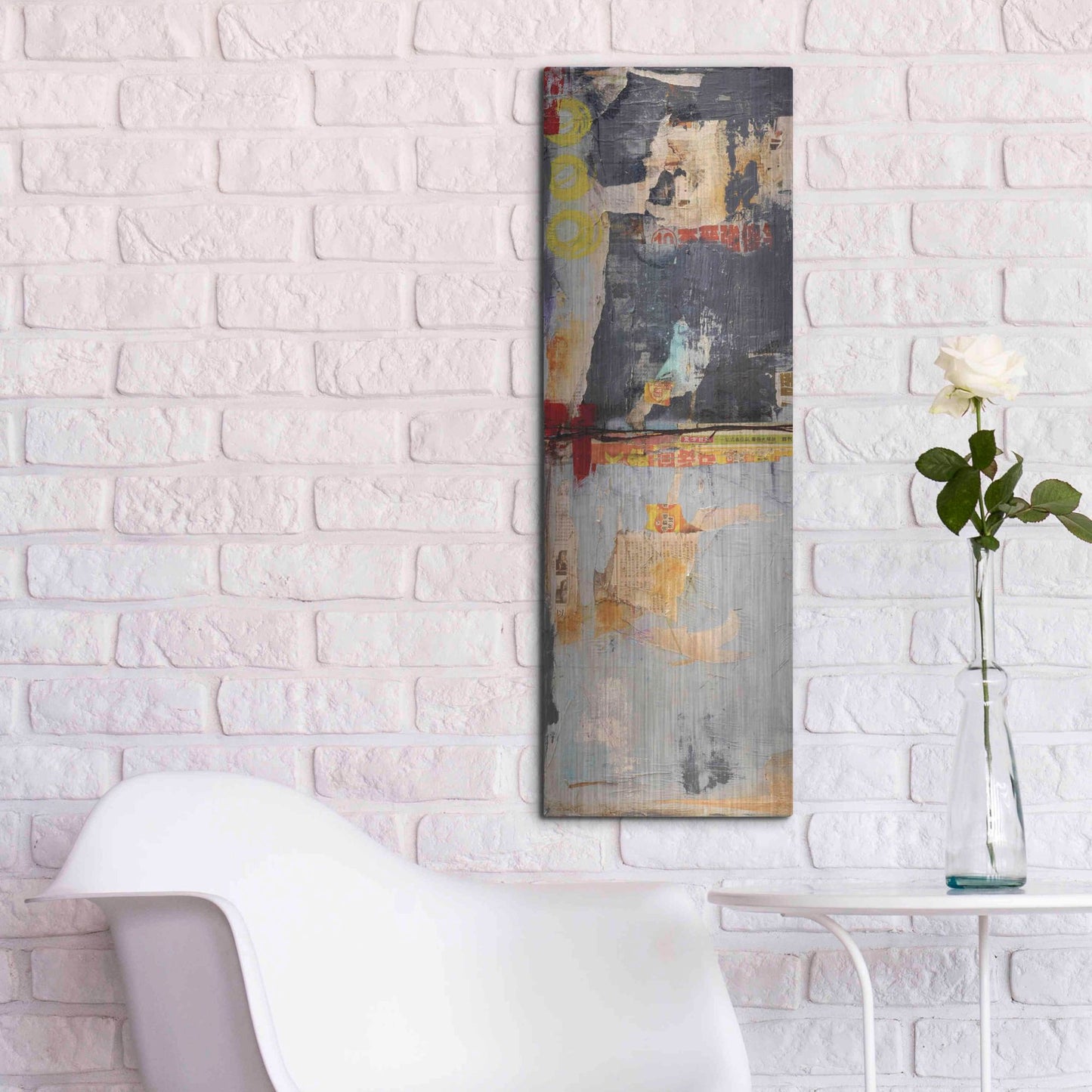 Luxe Metal Art 'Hong Kong Post I' by Erin Ashley, Metal Wall Art,12x36