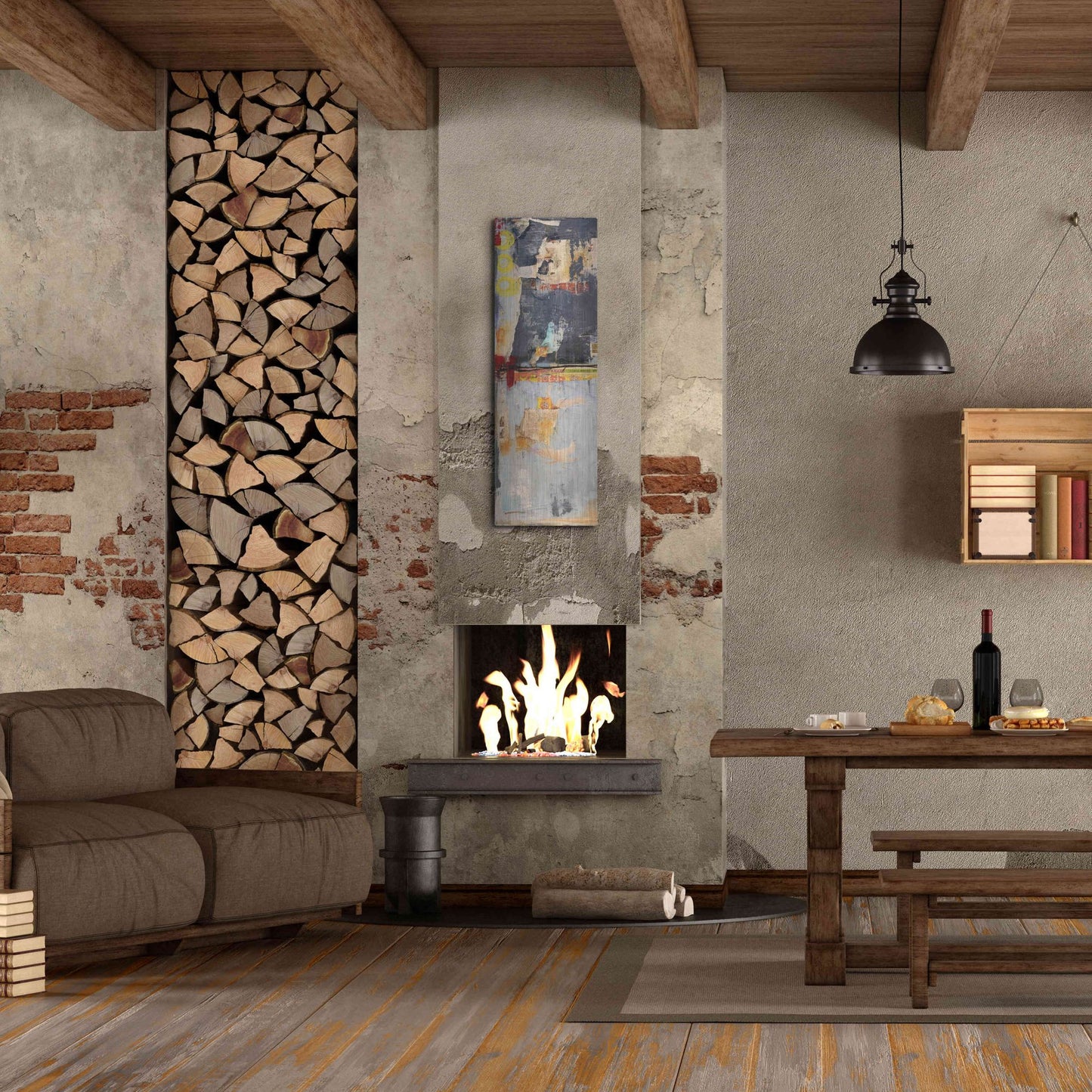 Luxe Metal Art 'Hong Kong Post I' by Erin Ashley, Metal Wall Art,16x48