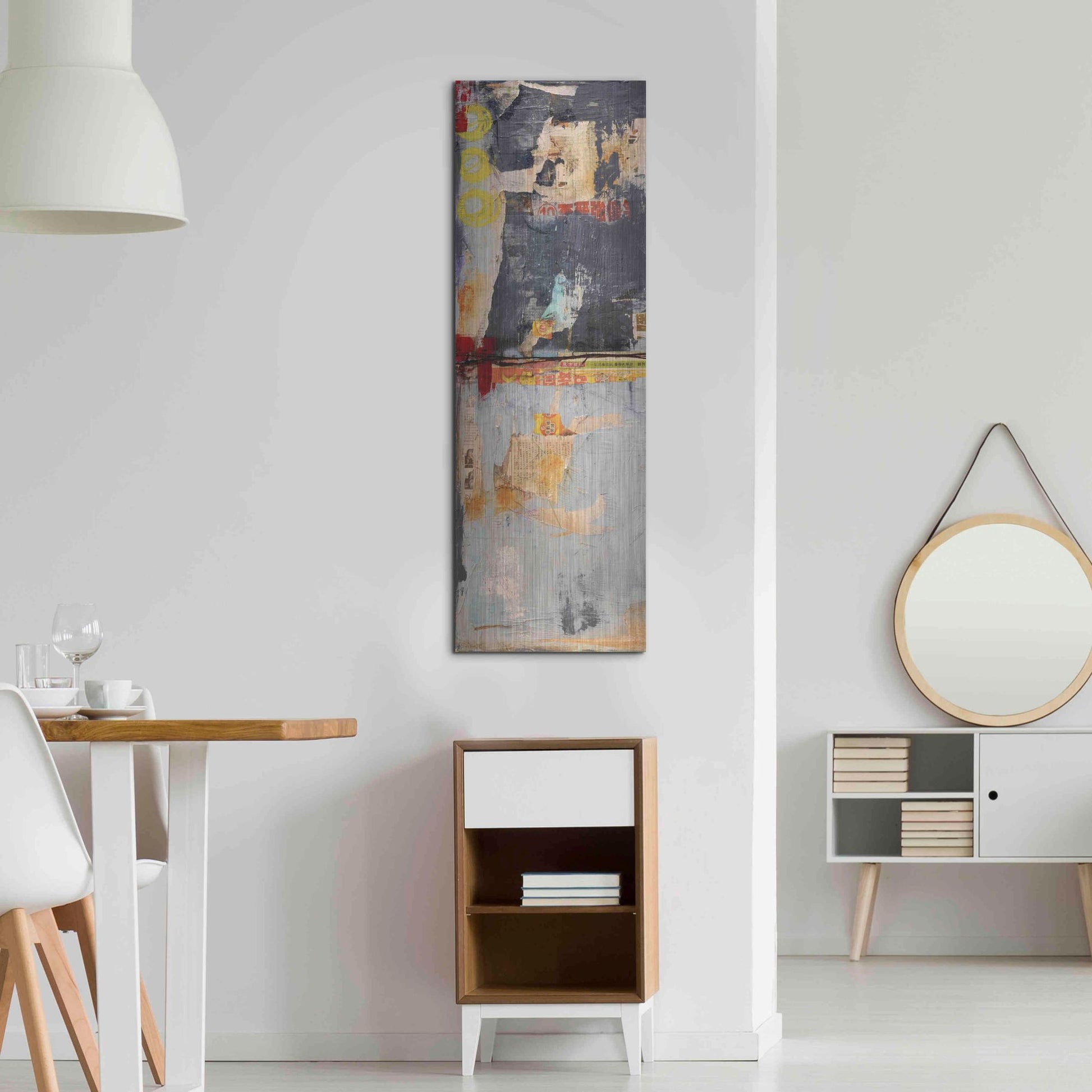 Luxe Metal Art 'Hong Kong Post I' by Erin Ashley, Metal Wall Art,16x48