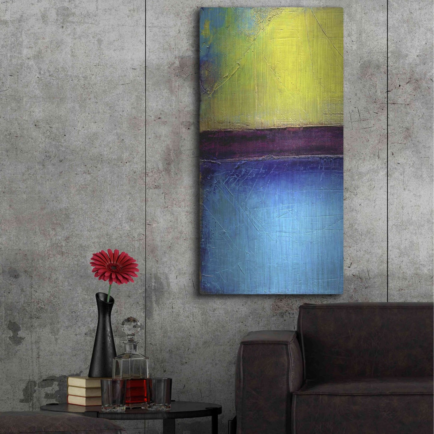 Luxe Metal Art 'Montego Bay I' by Erin Ashley, Metal Wall Art,24x48