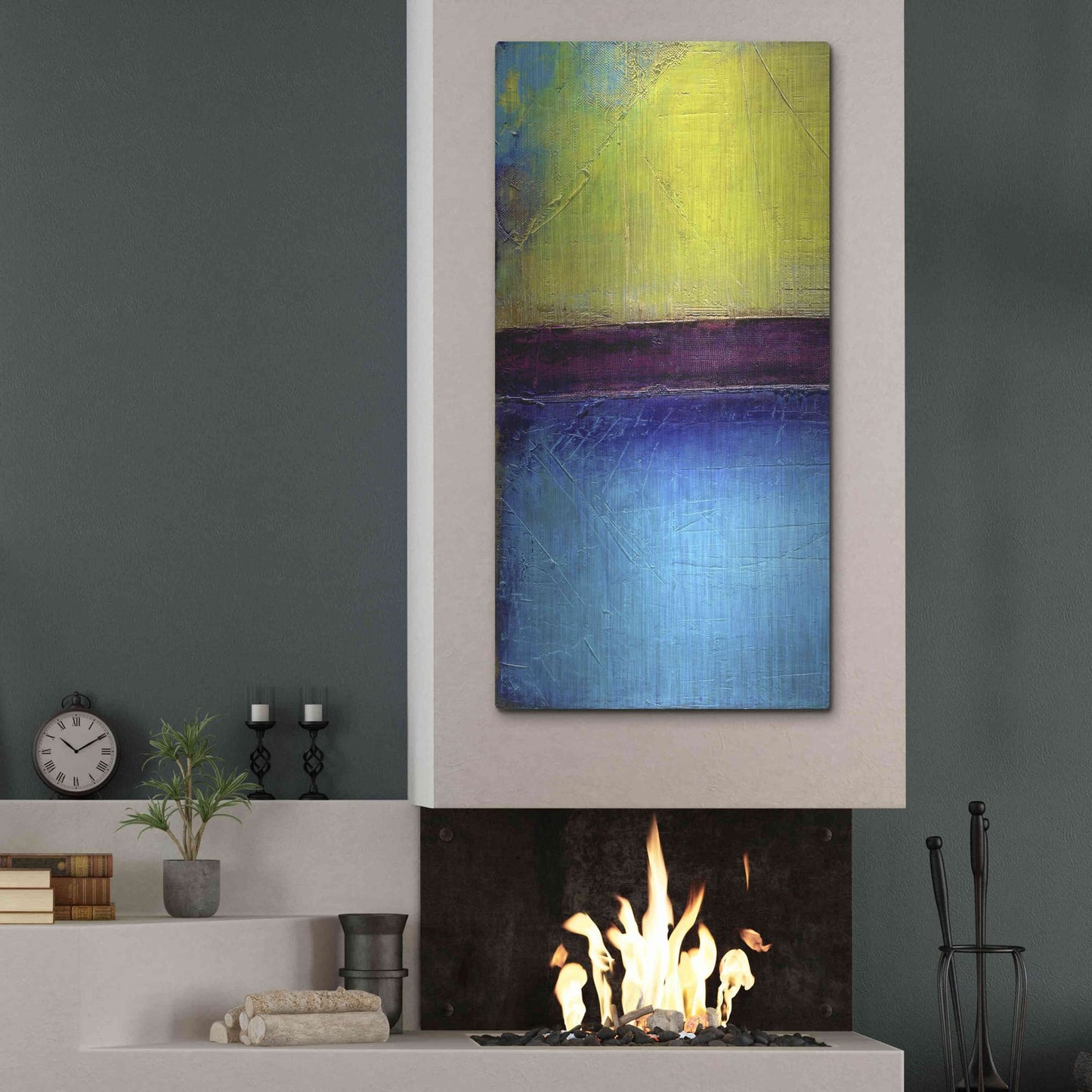 Luxe Metal Art 'Montego Bay I' by Erin Ashley, Metal Wall Art,24x48