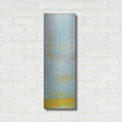 Luxe Metal Art 'New Horizon I' by Erin Ashley, Metal Wall Art,12x36