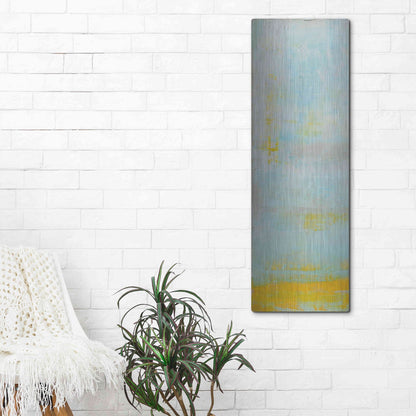 Luxe Metal Art 'New Horizon I' by Erin Ashley, Metal Wall Art,16x48