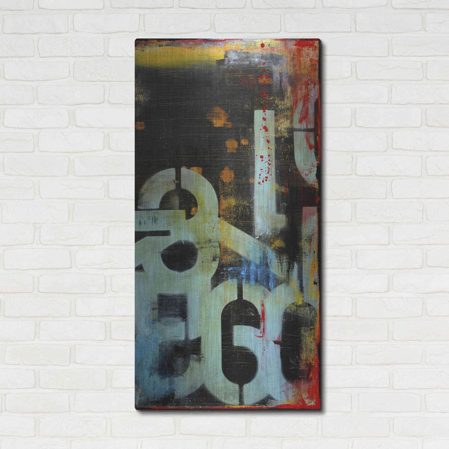 Luxe Metal Art 'Out Numbered II' by Erin Ashley, Metal Wall Art,24x48