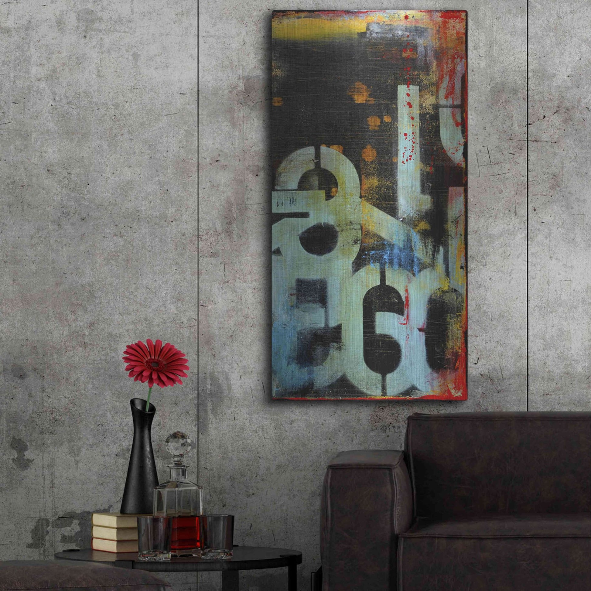 Luxe Metal Art 'Out Numbered II' by Erin Ashley, Metal Wall Art,24x48