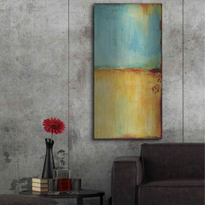 Luxe Metal Art 'Pier 37 II' by Erin Ashley, Metal Wall Art,24x48