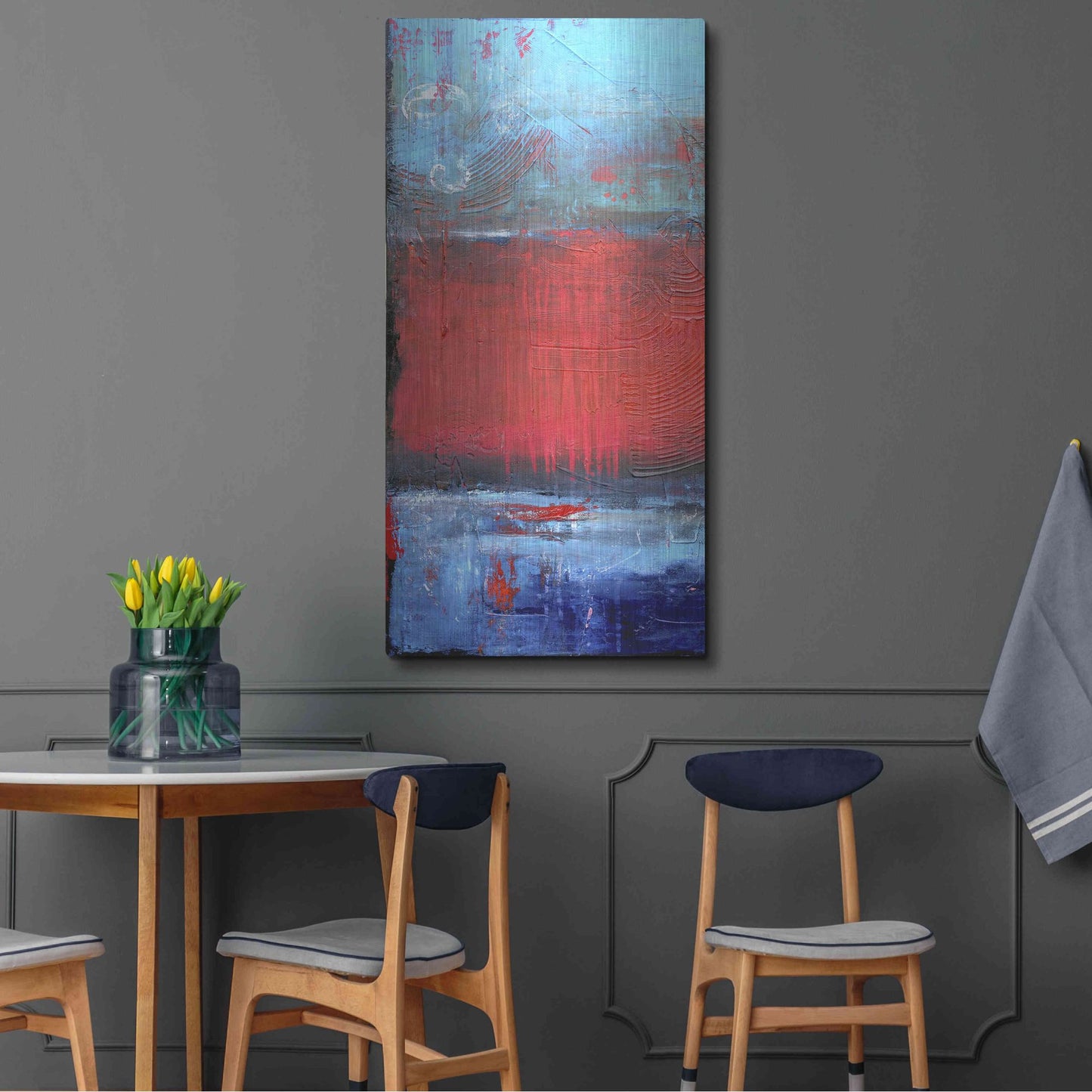 Luxe Metal Art 'Road House Blues I' by Erin Ashley, Metal Wall Art,24x48