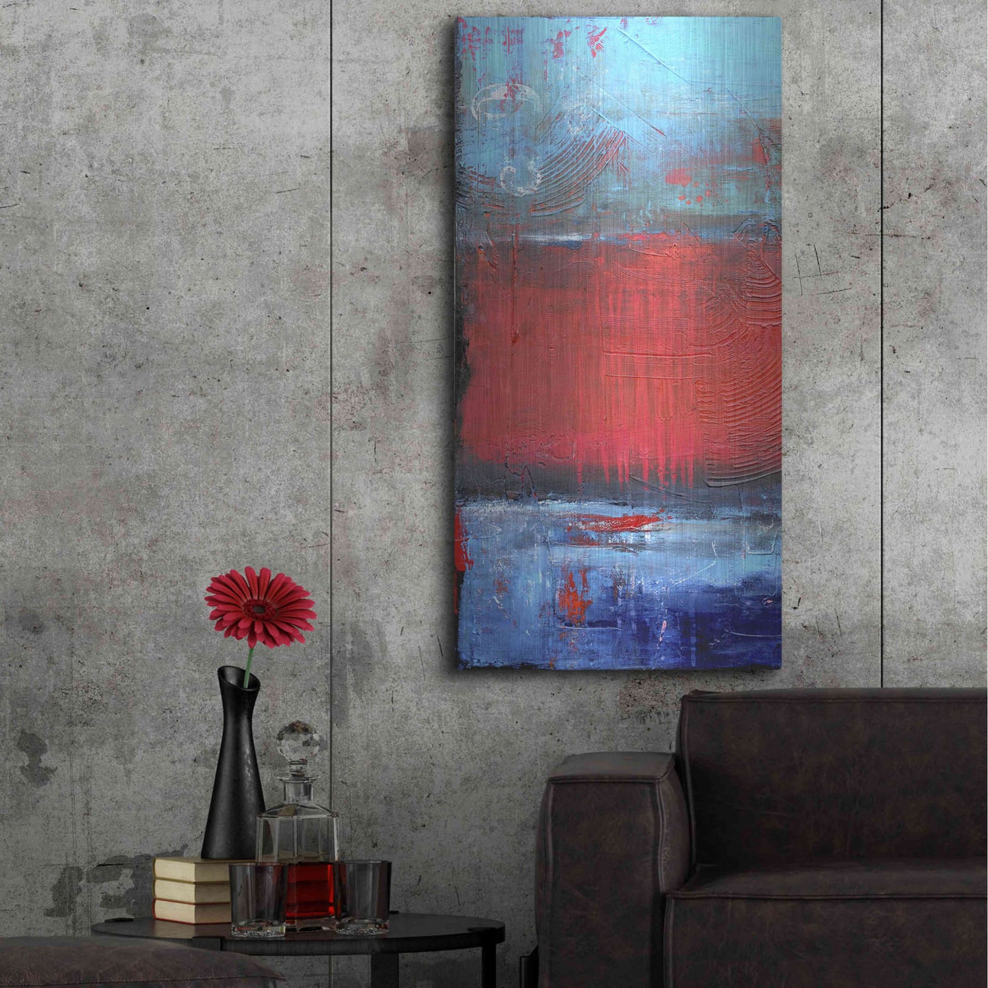 Luxe Metal Art 'Road House Blues I' by Erin Ashley, Metal Wall Art,24x48