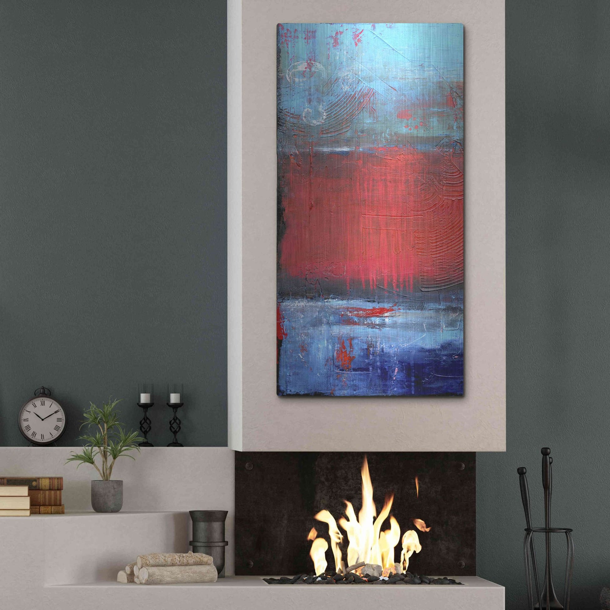 Luxe Metal Art 'Road House Blues I' by Erin Ashley, Metal Wall Art,24x48