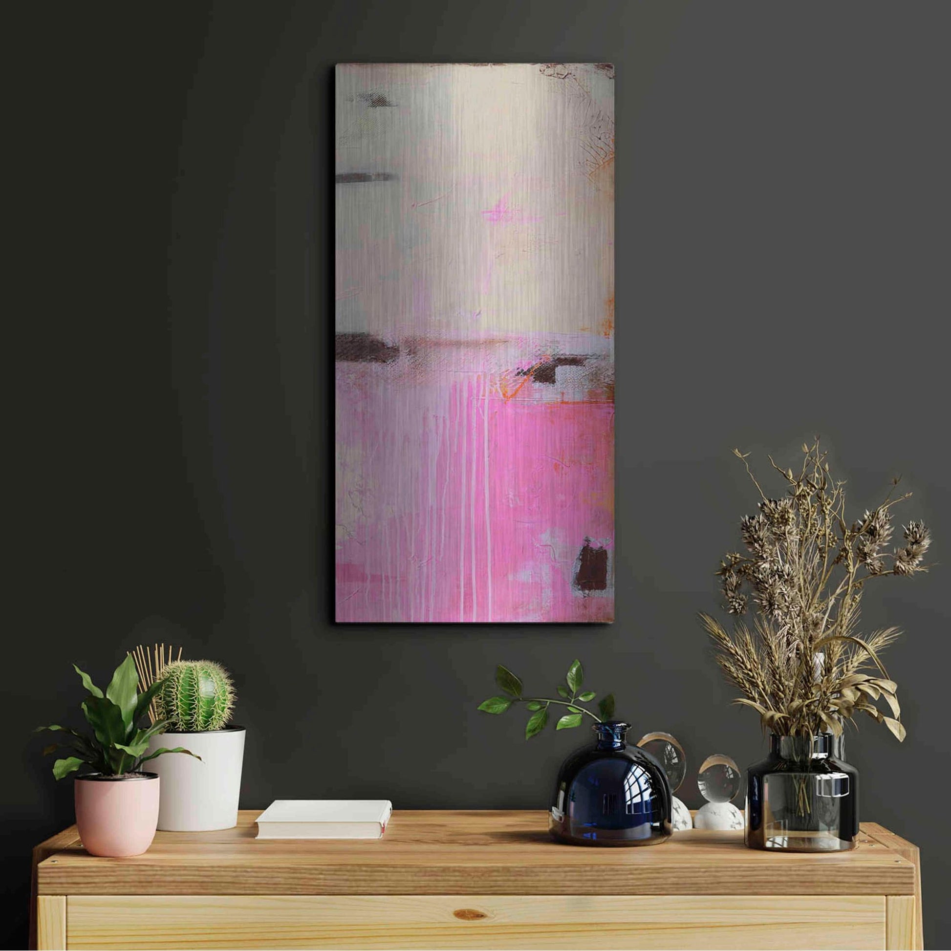 Luxe Metal Art 'Sweet Emotion II' by Erin Ashley, Metal Wall Art,12x24