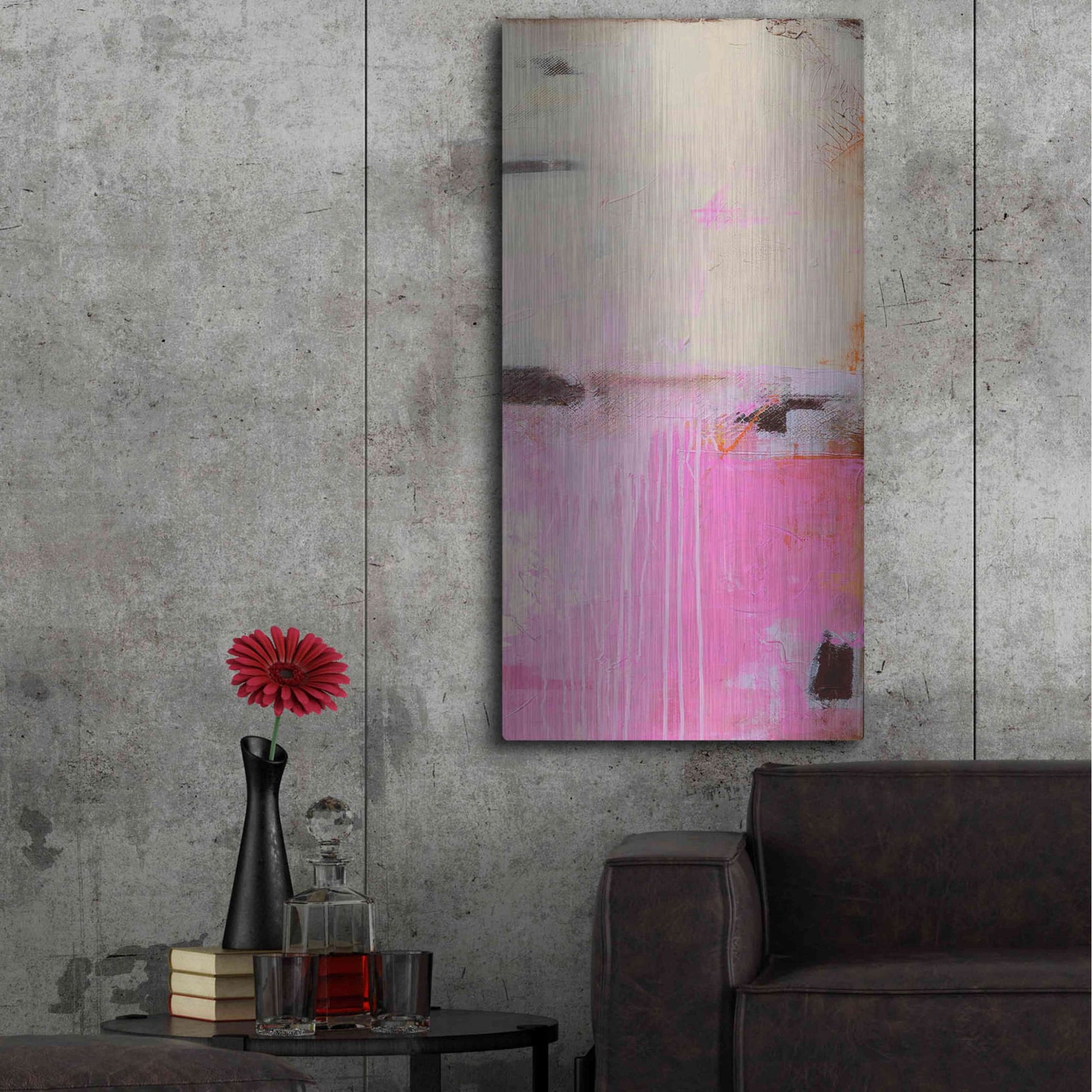 Luxe Metal Art 'Sweet Emotion II' by Erin Ashley, Metal Wall Art,24x48