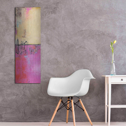 Luxe Metal Art 'Urban Poetry I' by Erin Ashley, Metal Wall Art,16x48