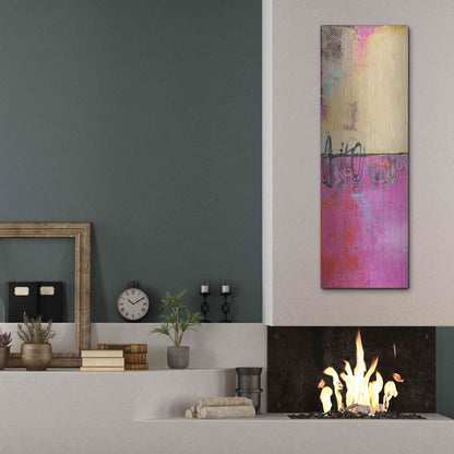 Luxe Metal Art 'Urban Poetry I' by Erin Ashley, Metal Wall Art,16x48