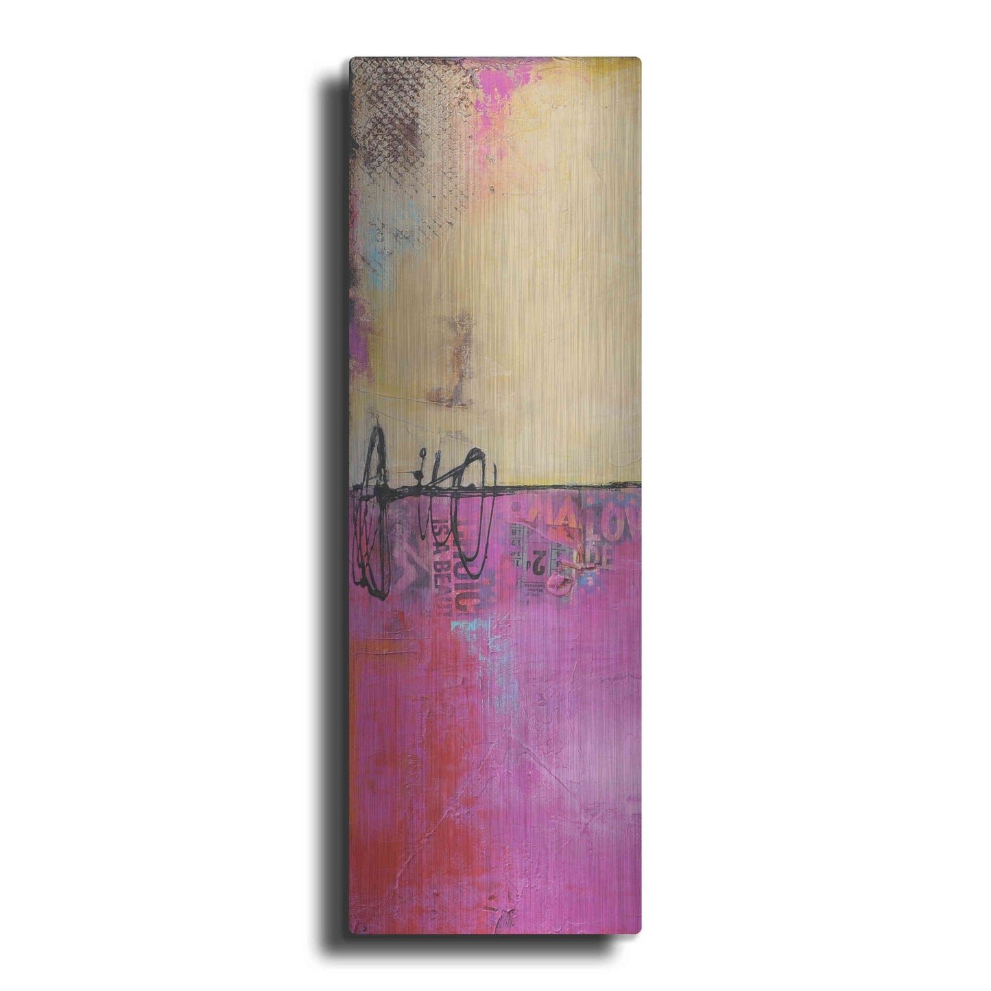 Luxe Metal Art 'Urban Poetry I' by Erin Ashley, Metal Wall Art