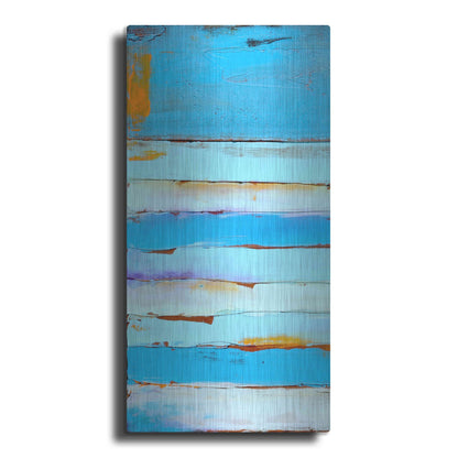 Luxe Metal Art 'Blue Jam I' by Erin Ashley, Metal Wall Art