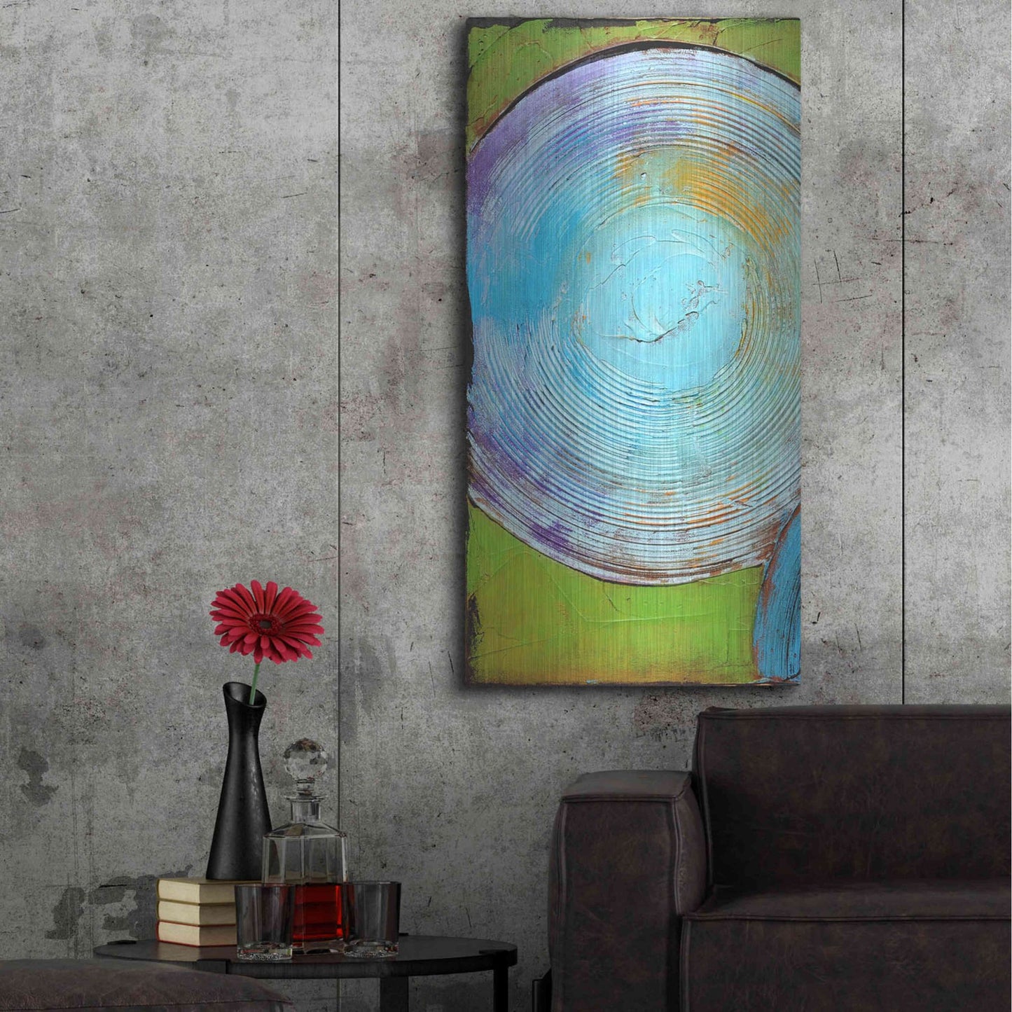 Luxe Metal Art 'Spring Congo I' by Erin Ashley, Metal Wall Art,24x48