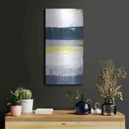 Luxe Metal Art 'On the Boardwalk II' by Erin Ashley, Metal Wall Art,12x24