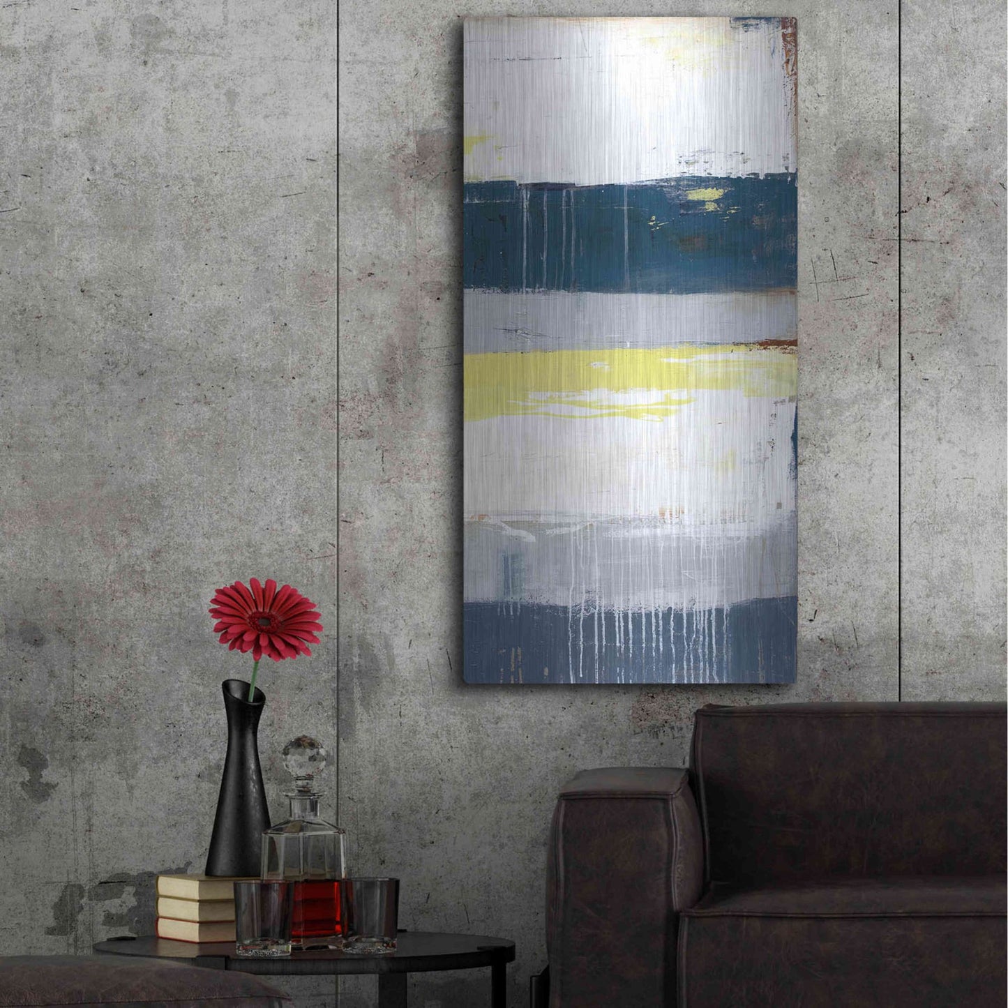 Luxe Metal Art 'On the Boardwalk II' by Erin Ashley, Metal Wall Art,24x48