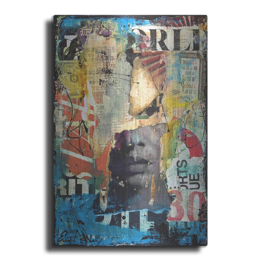 Luxe Metal Art 'Collage Head' by Erin Ashley, Metal Wall Art