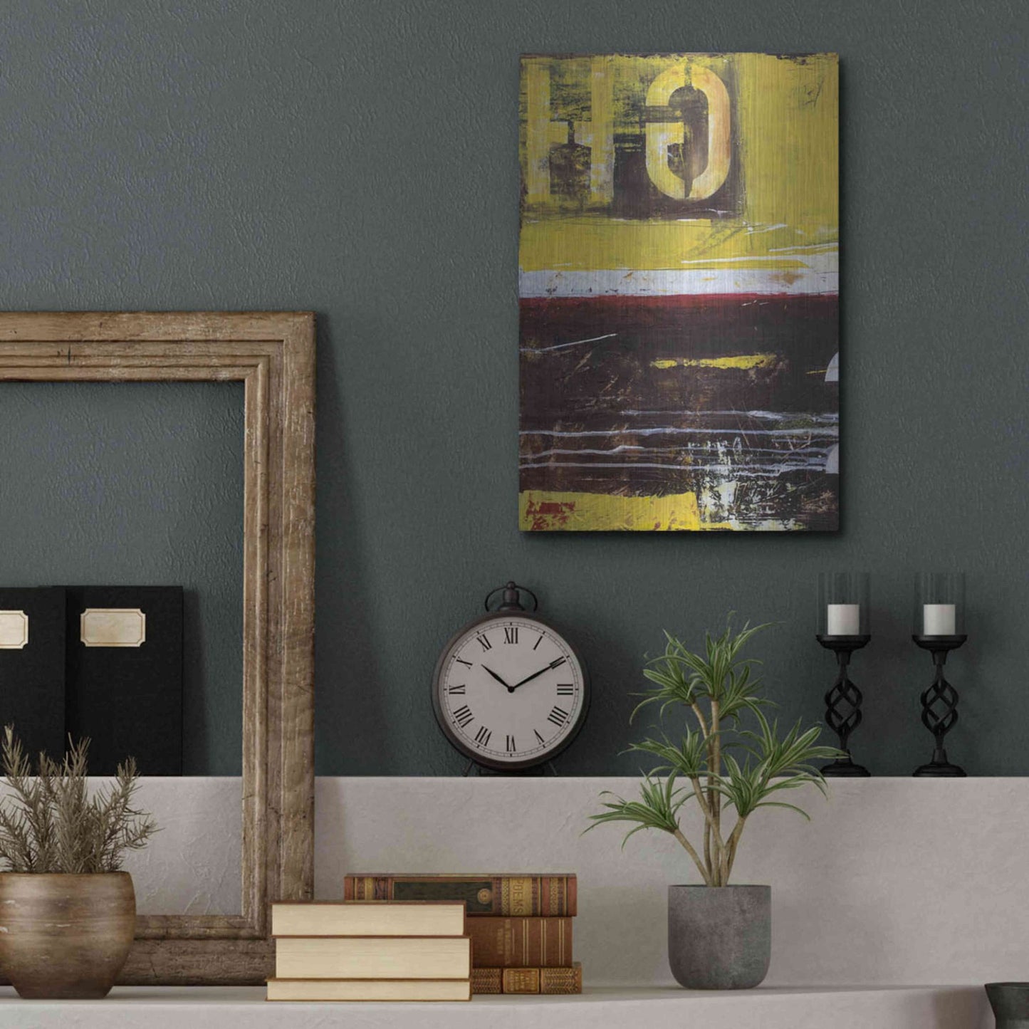 Luxe Metal Art 'Junction 234 I' by Erin Ashley, Metal Wall Art,12x16