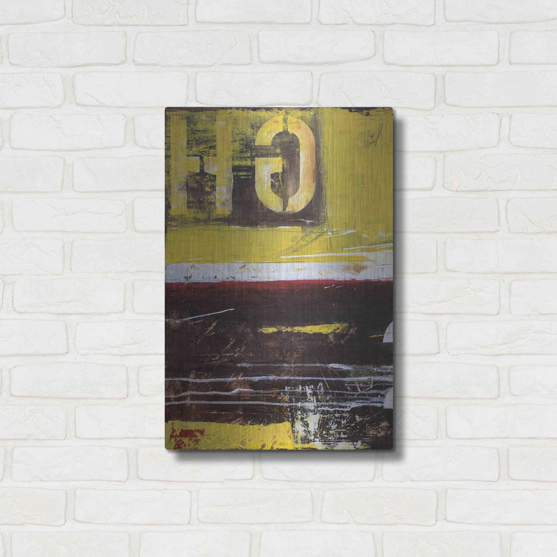 Luxe Metal Art 'Junction 234 I' by Erin Ashley, Metal Wall Art,16x24