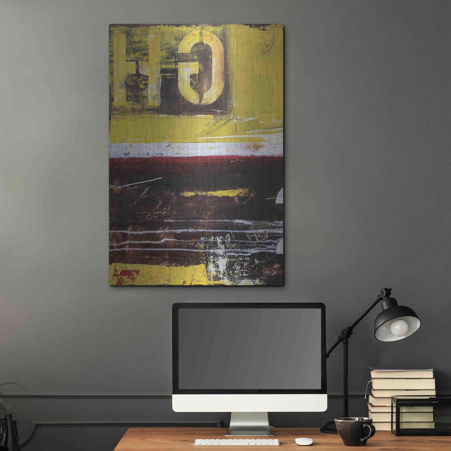 Luxe Metal Art 'Junction 234 I' by Erin Ashley, Metal Wall Art,24x36