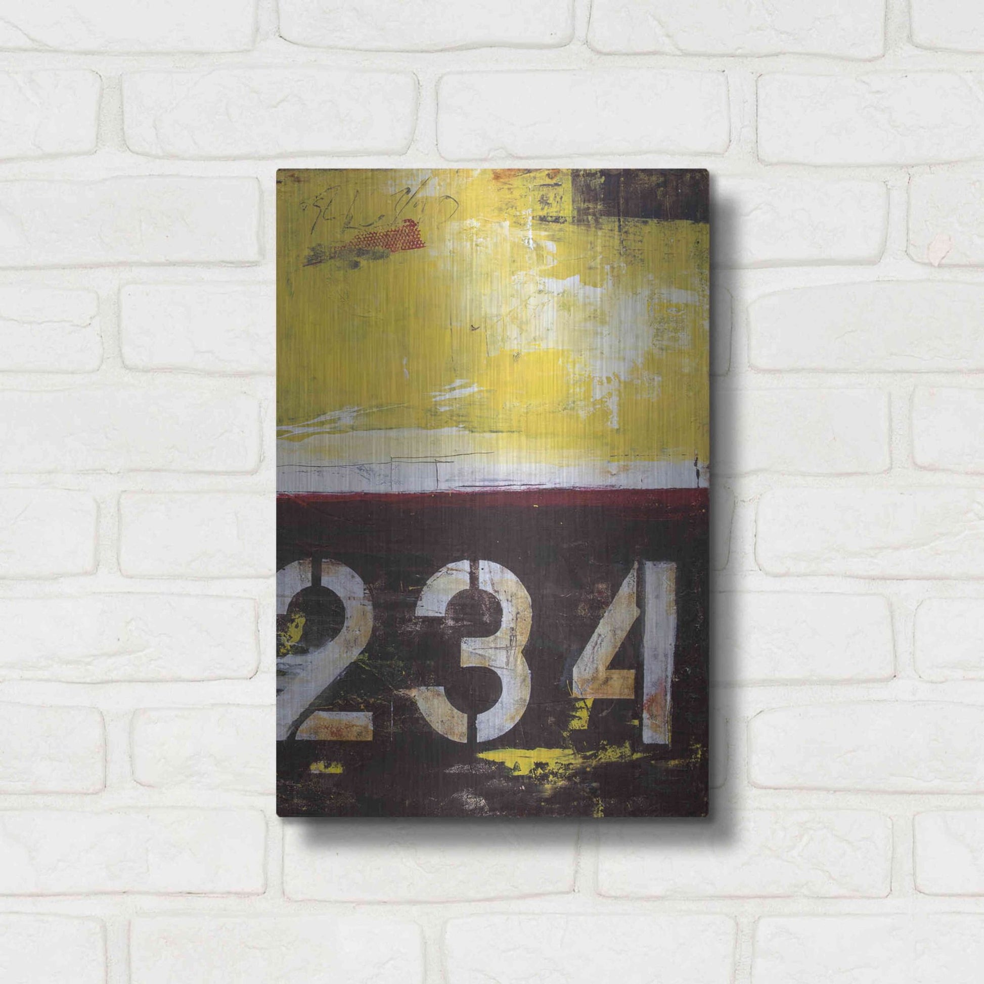 Luxe Metal Art 'Junction 234 II' by Erin Ashley, Metal Wall Art,12x16