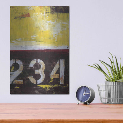 Luxe Metal Art 'Junction 234 II' by Erin Ashley, Metal Wall Art,12x16