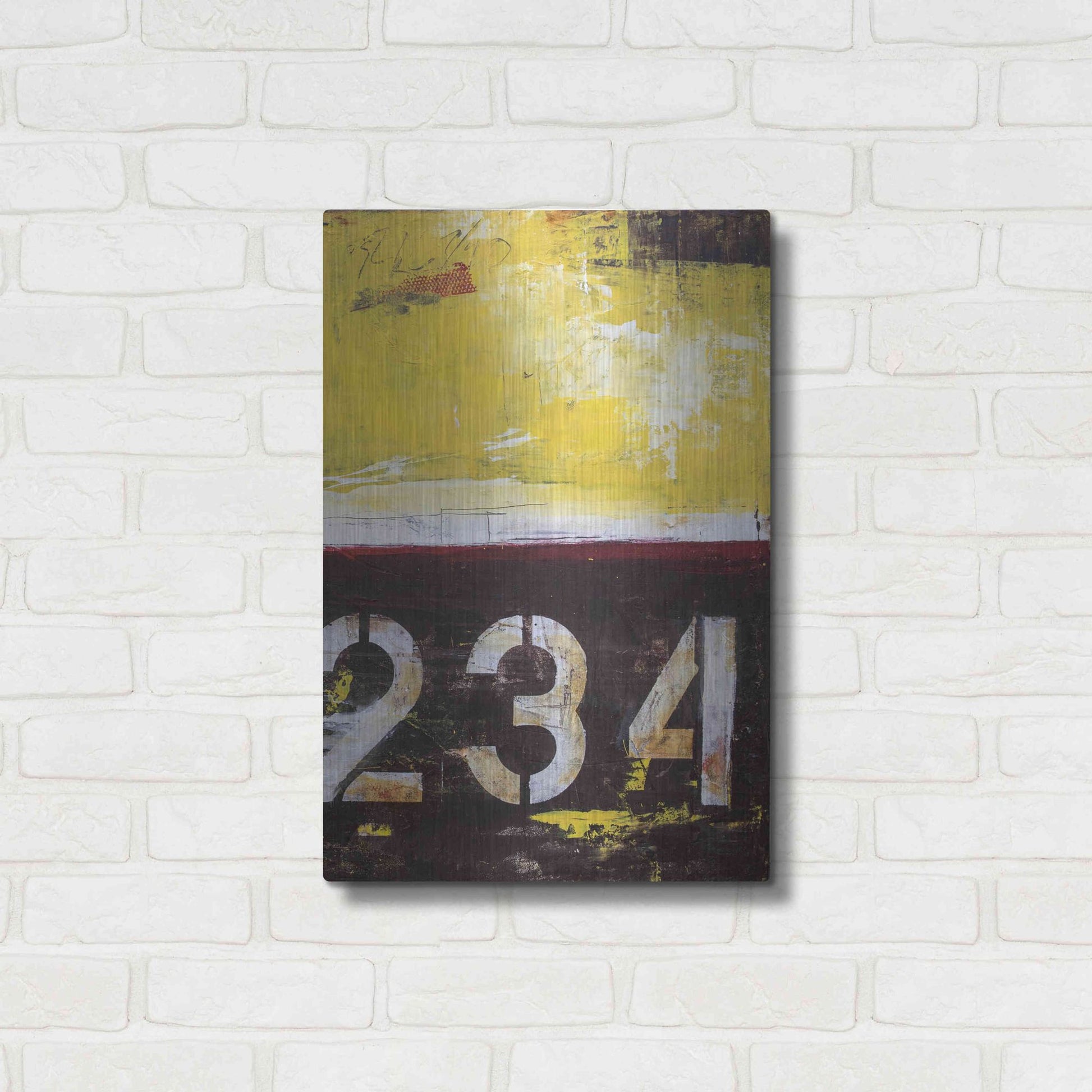 Luxe Metal Art 'Junction 234 II' by Erin Ashley, Metal Wall Art,16x24