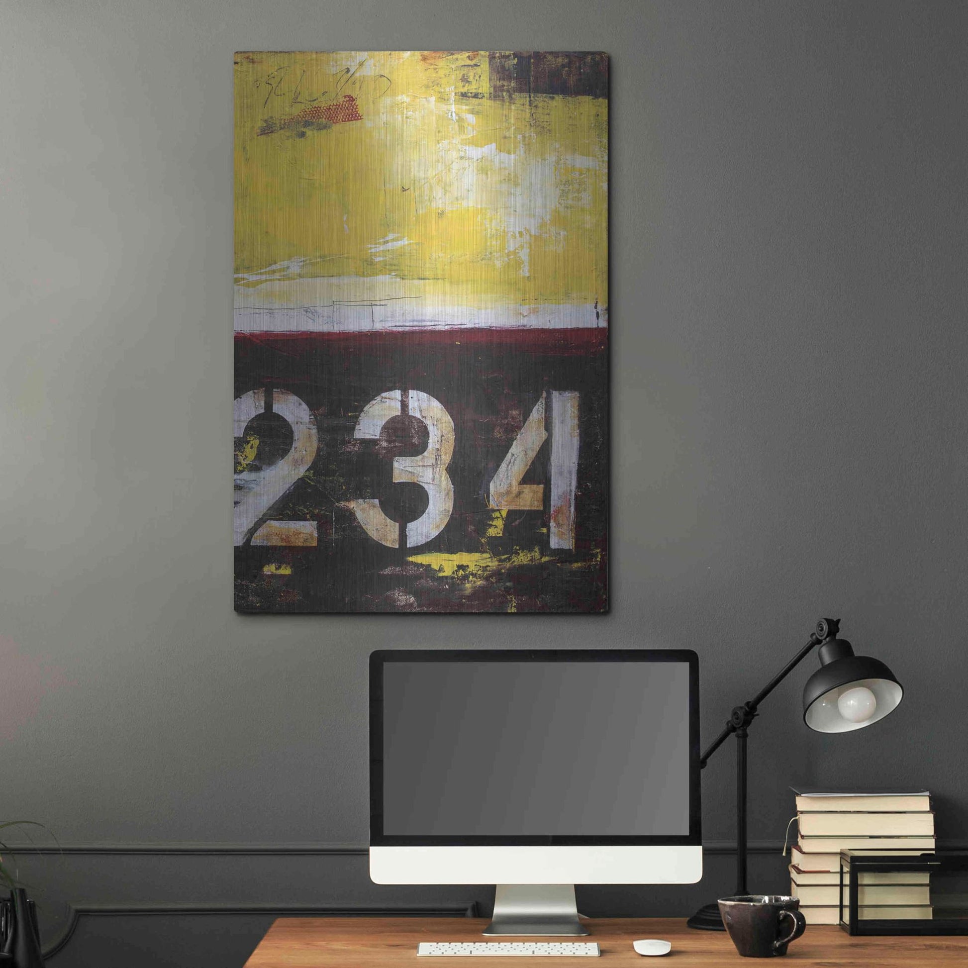 Luxe Metal Art 'Junction 234 II' by Erin Ashley, Metal Wall Art,24x36