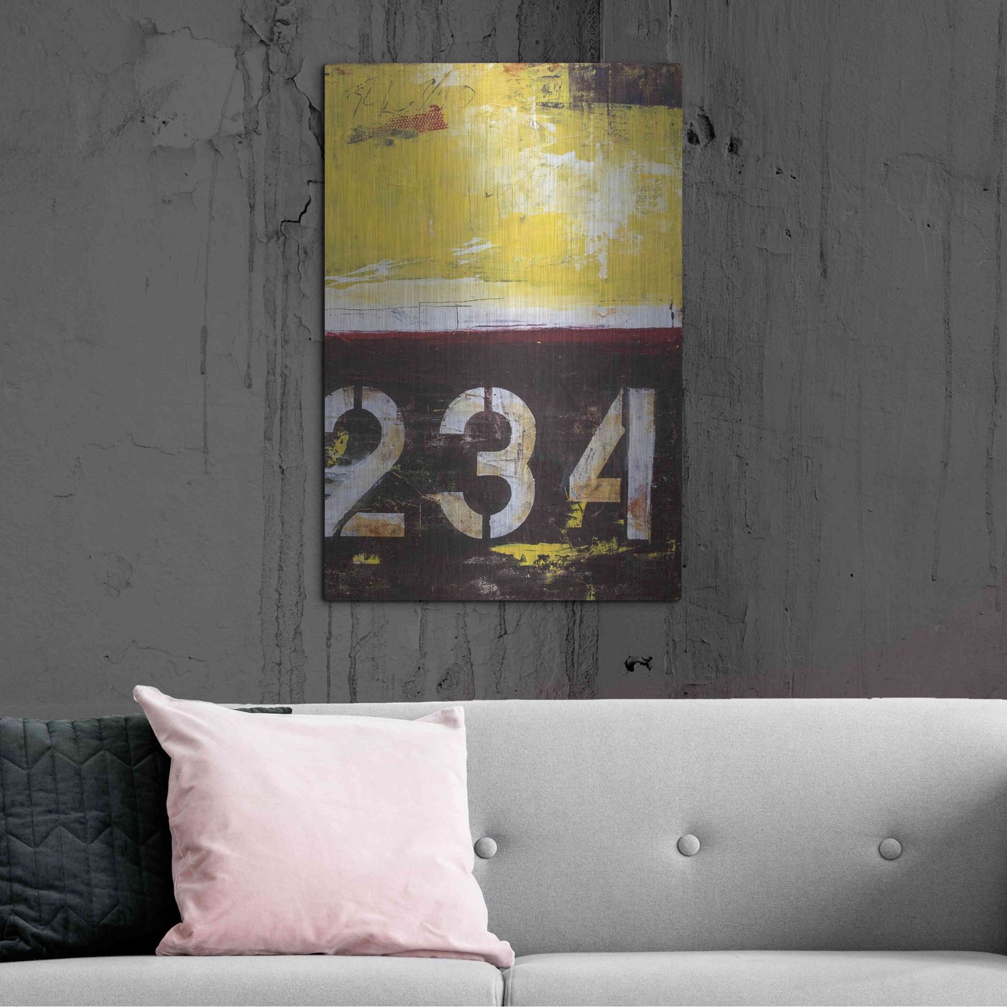 Luxe Metal Art 'Junction 234 II' by Erin Ashley, Metal Wall Art,24x36