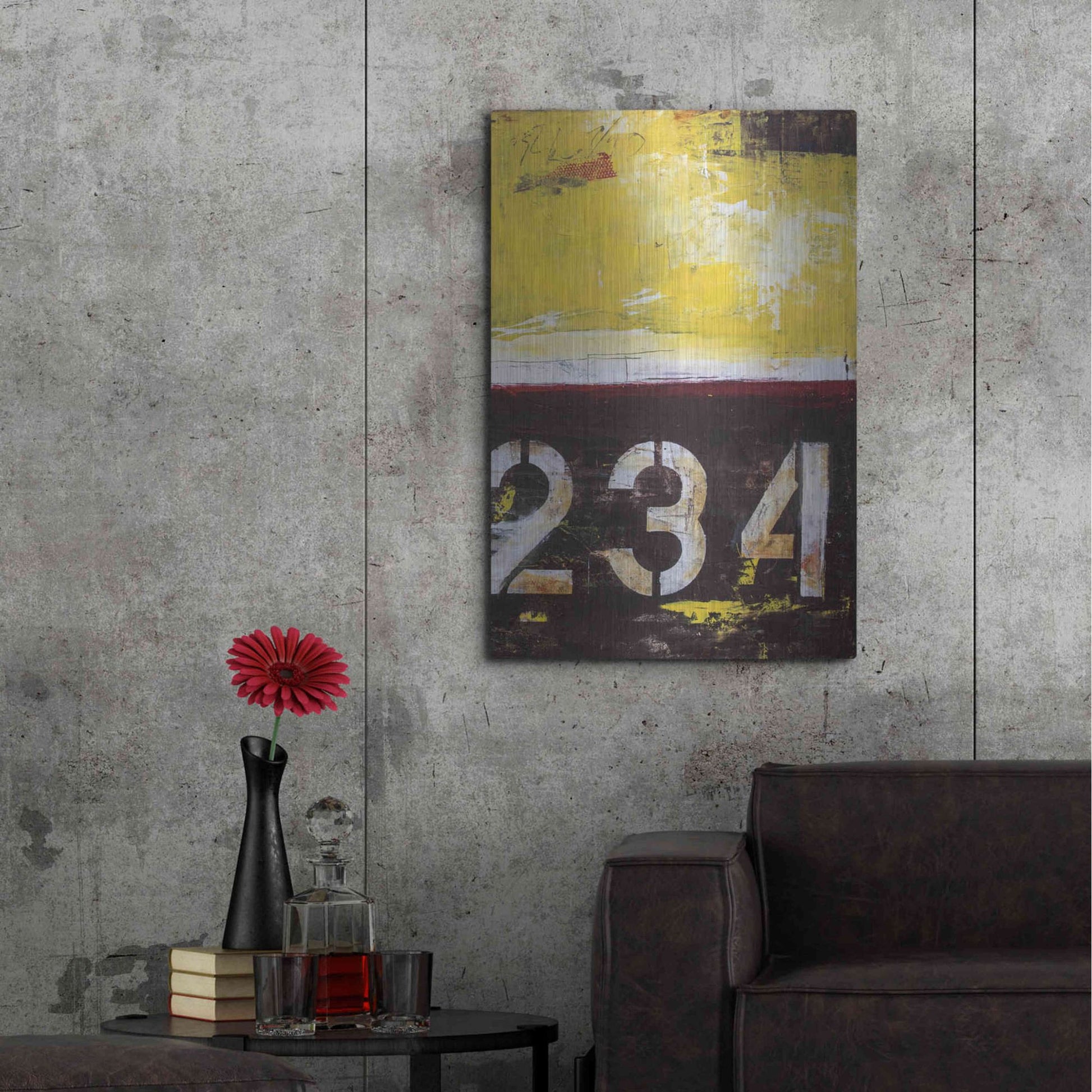 Luxe Metal Art 'Junction 234 II' by Erin Ashley, Metal Wall Art,24x36