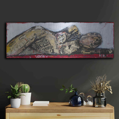 Luxe Metal Art 'One More Night' by Erin Ashley, Metal Wall Art,36x12