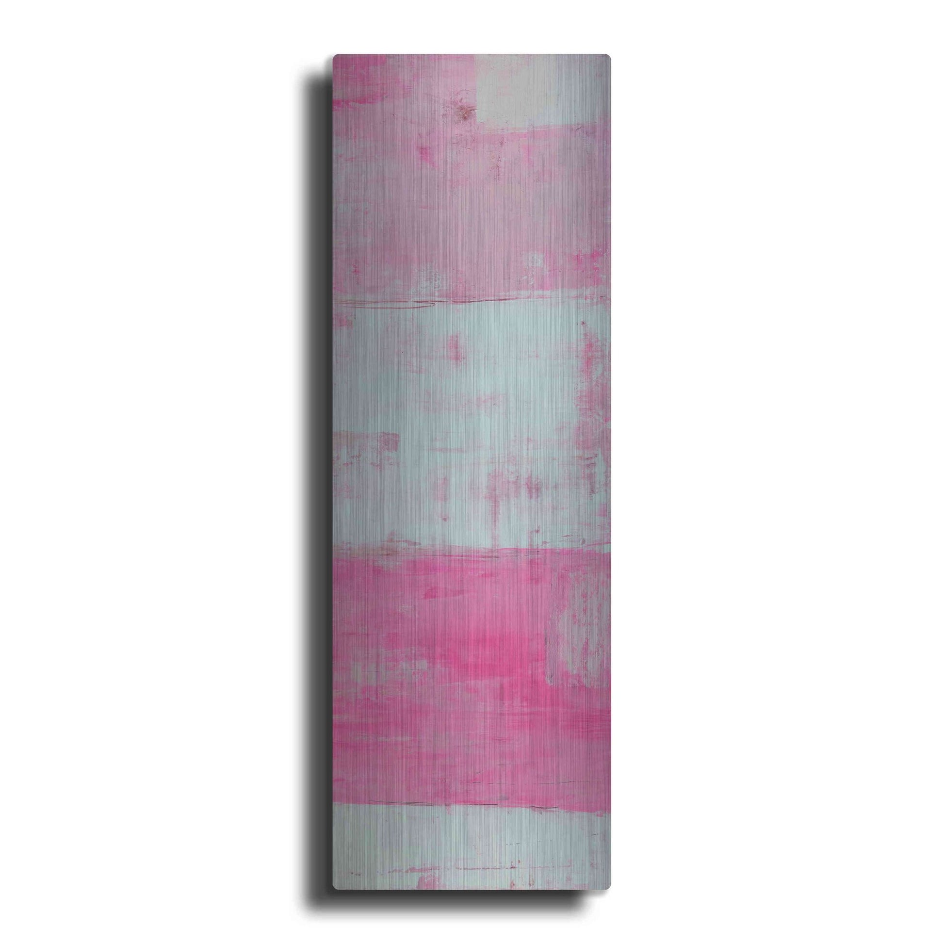 Luxe Metal Art 'Panels in Pink II' by Erin Ashley, Metal Wall Art